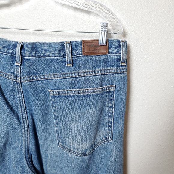 LL BEAN Men's Relaxed Fit  Fleece Lined Jeans 40 x34 - Picture 8 of 9